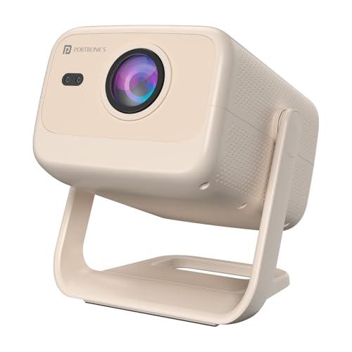 Portronics Beem 480 Smart LED Projector with 1080p Full HD Resolution, 5100 Lumens, Built in OTT Apps(White) - Nalanda Enterprises