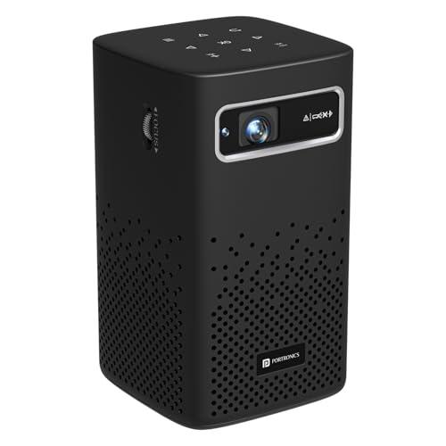 Portronics Pico 13 Rechargeable Smart Projector with Android Based OS, 4K Support, Streaming Apps (Netflix, Prime Video, Hotstar), 3500 Lumens, Keystone Correction, 10 W Speaker, Wi-fi, Bluetooth - Nalanda Enterprises