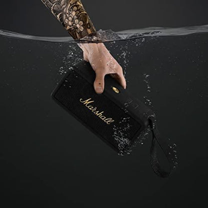 Marshall Middleton Portable Bluetooth Speaker with 20+ Hours of Portable Playtime, 360° Sound, Dust & Waterproof (IP67) - Cream - Nalanda Enterprises