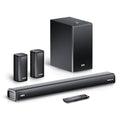 Mivi Superbars Nova 780 Watts Dolby Audio Home Theatre Speaker [New Launch], 5.1 Channel with Big Woofer, 3 Built-in + 2 Satellite Speakers, Multiple EQ, Home Theatre 5.1, Made in India Sound Bar