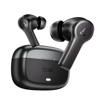 boAt Nirvana Lucid w/ 32 dB ANC, Multi-Point Connectivity, in-Ear Detection, 60HRS Playback, Hearables App, 4 Mics ENx, IPX5 Truly Wireless in Ear Earbuds, TWS Ear Buds(Zinc White)|B0DKJLNN79