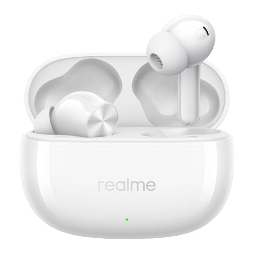 realme Earbuds T110 with Ai Enc for Calls, Upto 38 Hours of Playback and Fast Charging Bluetooth in Ear Headset (Punk Black, True Wireless)|B0D212YMD7