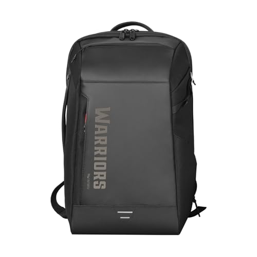 WiWU Warriors Pro Max Backpack – Black | 30L Anti-Theft Laptop Backpack with USB Charging, Water-Resistant Design, Large Storage & Padded Laptop Compartment | Ideal for Travel, Work & Business - Nalanda Enterprises