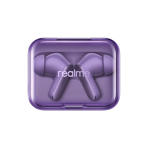 realme Earbuds Air 7 True Wireless,12.4mm Dynamic Bass Drivers,52Hrs Playtime,52dB Hybrid ANC,6 Mic ENC,45ms Low Latency,360° Spatial Audio,Hi-Res LHDC,IP55 Dust & Water Resistant,BT v5.4(SlateGrey)|B0F5GV3Y87
