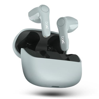 boAt Airdopes Atom 81 Pro Truly Wireless in Ear Ear Buds w/ 100hrs of Playtime, 4 Mics with ENx, Beast Mode with 50ms Low Latency, 13mm Drivers, IWP Tech, ASAP Charge(Ivory Elegance) - Nalanda Enterprises