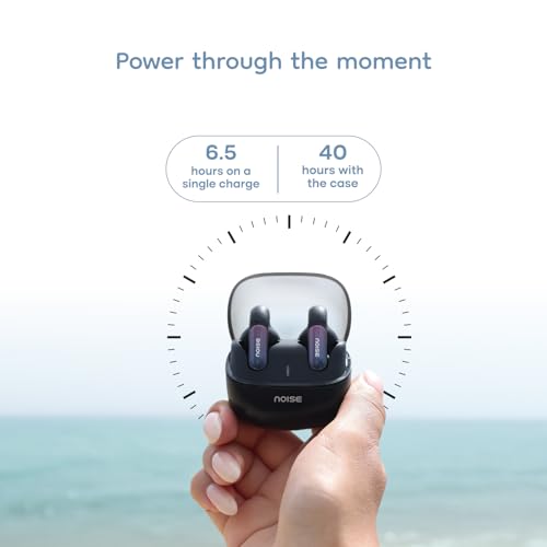 Noise Newly Launched Air Clips 2 Wireless Open Ear Earbuds with Clip Design, AirWave™ Technology,Up-to 40H Playtime, Dual Device Pairing, ENC,12mm Driver,BTv5.3 (Frost Ivory)|B0F66SKW7R