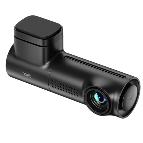 boAt 2026 Launch Hive Dashcam F1, 4K Ultra HD Front & Full HD Rear Recording, Sony STARVIS, ADAS Voice Commands, Dual Channel Recording, GPS Route Log, Wi-Fi, 150° Wide FOV, Smart Parking (Steel Blue)|B0GBWQC89L