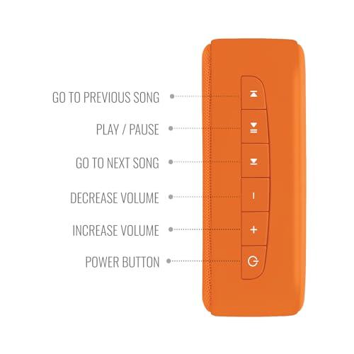 Saregama Carvaan Mini Shri Ram - Portable Music Player with Pre-Loaded Ram Charitmanas, Ram & Hanuman Bhajans | BT/FM/AM/AUX (Devotional Orange) - Nalanda Enterprises