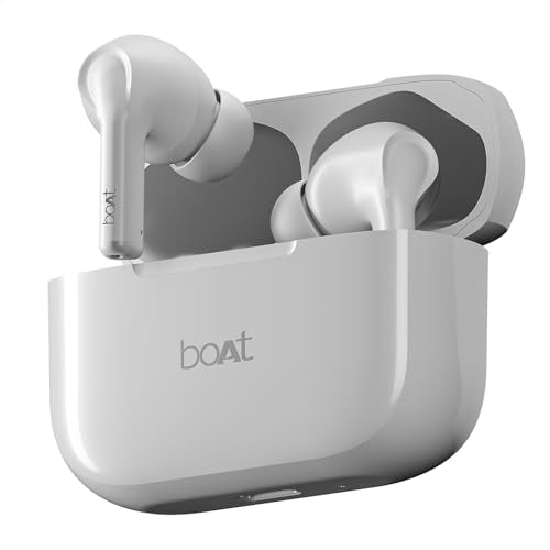 Boat Airdopes 163 in Ear Wireless Earbuds with 40 HRS Battery, Fast Charge, 13mm Drivers, IPX5, Quick Touch Response Control (Active Black)|B0CNRFYLV8