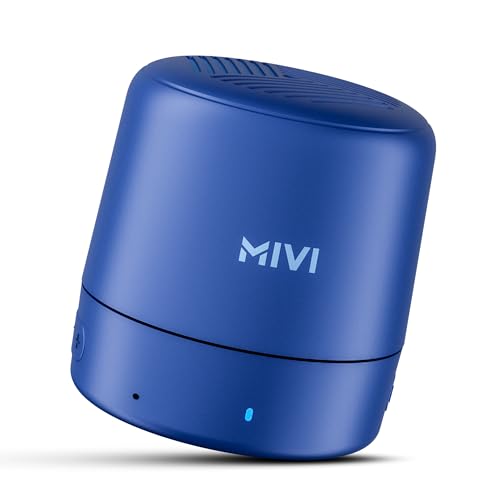 Mivi Play Bluetooth Speaker with 12 Hours Playtime. Wireless Speaker Made in India with Exceptional Sound Quality, Portable and Built in Mic-Black|B094RCC4L1