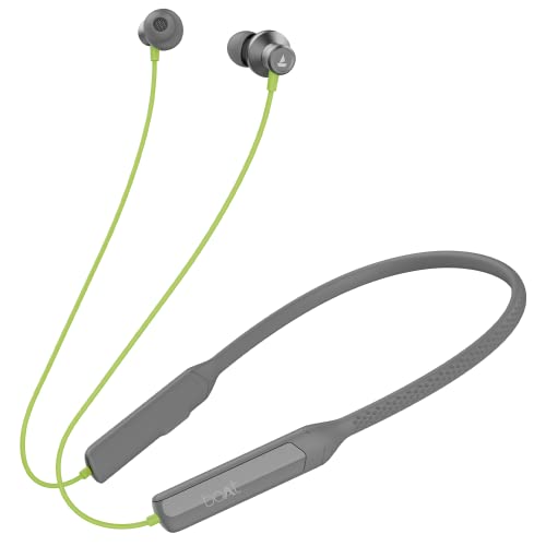 boAt Rockerz Apex Bluetooth Wireless in Ear Earphones with Spatial Bionic Sound Powered by Dirac Virtuo™, Touch Sensors, Beast™ Mode, ENx™ Tech,30H Playtime,ASAP™ Charge(Classic Grey)|B0BSWM33LV