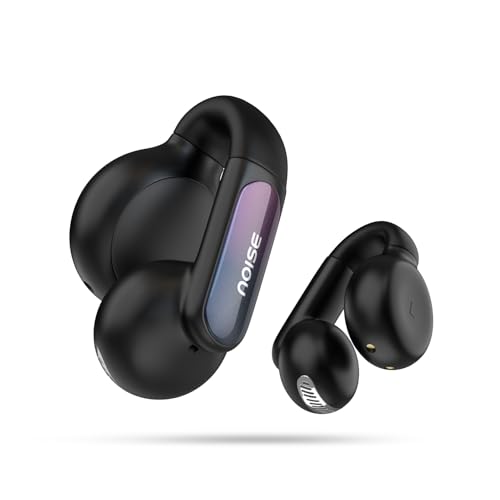 Noise Newly Launched Air Clips 2 Wireless Open Ear Earbuds with Clip Design, AirWave™ Technology,Up-to 40H Playtime, Dual Device Pairing, ENC,12mm Driver,BTv5.3 (Frost Ivory)|B0F66SKW7R