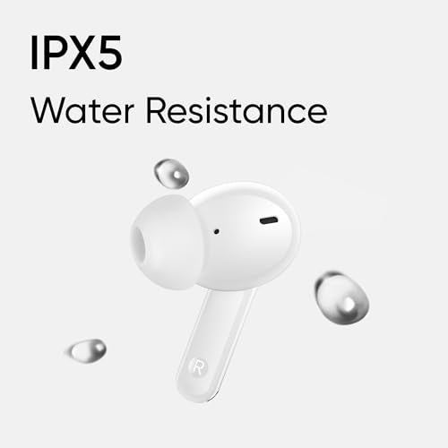 realme Earbuds T110 with Ai Enc for Calls, Upto 38 Hours of Playback and Fast Charging Bluetooth in Ear Headset (Punk Black, True Wireless)|B0D212YMD7