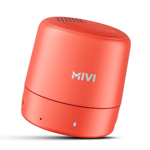 Mivi Play Bluetooth Speaker with 12 Hours Playtime. Wireless Speaker Made in India with Exceptional Sound Quality, Portable and Built in Mic-Black|B094RCC4L1