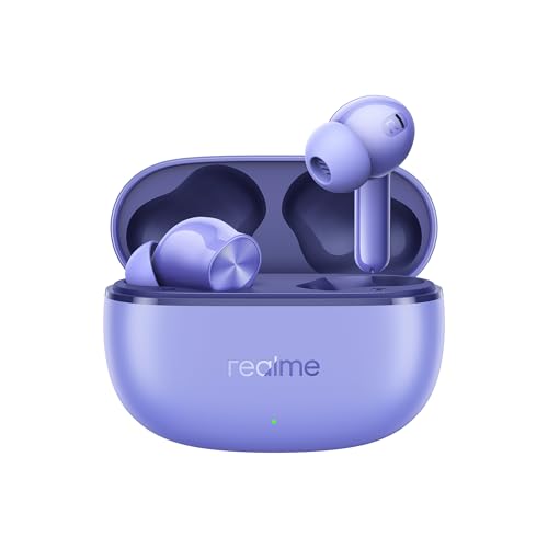 realme Earbuds T110 with Ai Enc for Calls, Upto 38 Hours of Playback and Fast Charging Bluetooth in Ear Headset (Punk Black, True Wireless)|B0D212YMD7