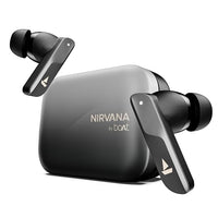 boAt New Launch Nirvana X TWS,Knowles Dual Drivers,Hi-Res Audio LDAC,App Support,4Mic ENx,Dual Pair,Spatial Audio,Fast Charge, Bluetooth Earbuds, TWS Ear Buds Wireless Earphones with mic (Cosmic Onyx) - Nalanda Enterprises