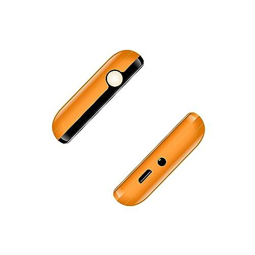 Carvaan Saregama Hindi (Don Lite M23)- Keypad Mobile Phone - 351 Pre-Loaded Evergreen Hindi Songs, Dual Sim, 2.4 Inch Display, 1400 mAh Battery, 600 MB Memory, FM, BT, Camera with Flash | Iris Orange - Nalanda Enterprises