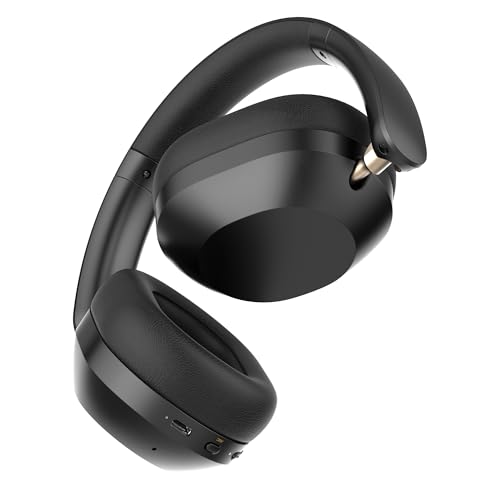 realme TechLife Studio H1 Over The Ear Over Ear Wireless Headphone with 70Hours Playtime 360° Spatial Audio, 40mm Drivers, 80ms Superlow Latency, 43 dB Adaptive ANC-Black|B0DJFHBQH2