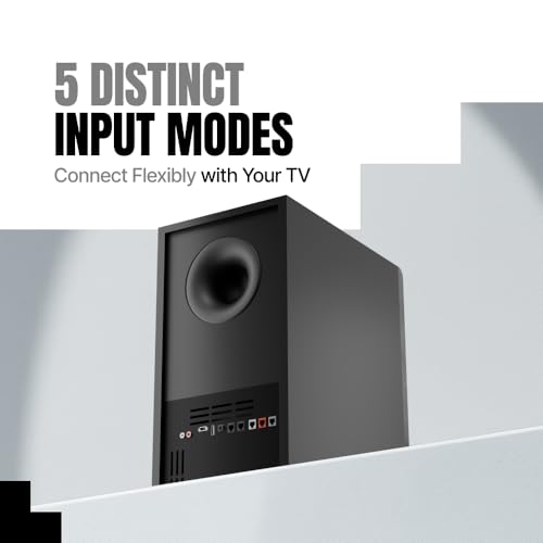 Mivi Fort Hip-Hop 4000 400 Watts Cinematic Home Theatre [Latest Launch], 5.1 Channel, Multiple EQ & Input Modes, BT v5.3, Remote Accessibility, Made in India Sound bar|B0F3J35TVD