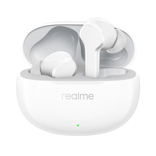 realme Earbuds T110 with Ai Enc for Calls, Upto 38 Hours of Playback and Fast Charging Bluetooth in Ear Headset (Punk Black, True Wireless)|B0D212YMD7