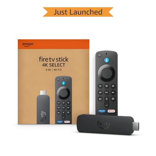 Amazon Fire TV Stick 4K Select (newest model), start streaming in 4K, Alexa voice search, stream lakhs of movies & episodes, free and live TV|B0CN3ZGJ6H