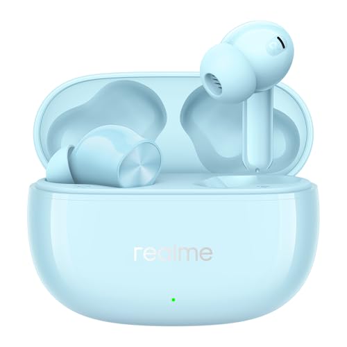 realme Earbuds T110 with Ai Enc for Calls, Upto 38 Hours of Playback and Fast Charging Bluetooth in Ear Headset (Punk Black, True Wireless)|B0D212YMD7