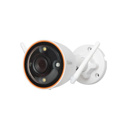 QUBO Smart Outdoor 2K 3MP 1296p WiFi Bullet Camera from Hero Group | Color Night Vision | AI Person Detection | Smart Spotlight | IP66 Weather Resistant | Made in India | 2024 Launch | (Pack of 1) (1) - Nalanda Enterprises