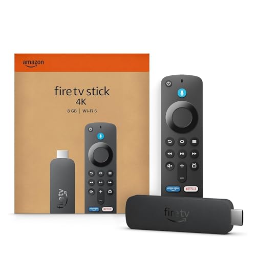 Amazon Fire TV Stick 4K, Alexa Voice Search, Cinematic 4K streaming with HDR10+, Wi-Fi 6, Dolby Vision/Atmos|B0CJLMSPXH