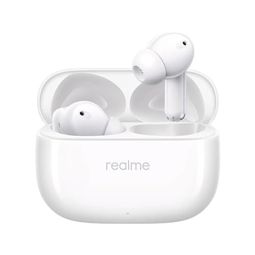 realme Buds T310 True Wireless in-Ear Earbuds with 46dB Hybrid ANC, 360° Spatial Audio, 12.4mm Dynamic Bass Driver, Upto 40Hrs Battery and Fast Charging (Vibrant Black)|B0DBGP48NW