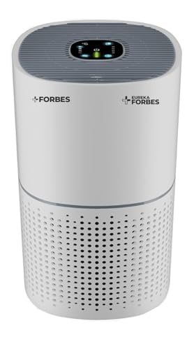 Eureka Forbes 270 Air Purifier for Home |True HEPA H13 Filter & Real-time AQI Indicator |1.5-2 Yrs Filter Life* | Removes 99.97% PM2.5, Dust, Allergens, Bacteria & Pollen| Covers up to 365 Sq.Ft|B0FN45MT9C