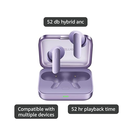 realme Earbuds Air 7 True Wireless,12.4mm Dynamic Bass Drivers,52Hrs Playtime,52dB Hybrid ANC,6 Mic ENC,45ms Low Latency,360° Spatial Audio,Hi-Res LHDC,IP55 Dust & Water Resistant,BT v5.4(SlateGrey)|B0F5GV3Y87