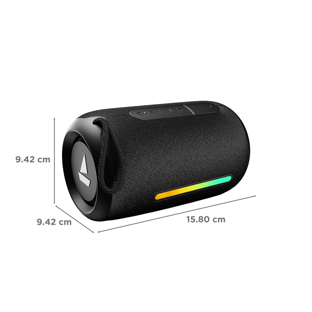 boAt Stone 358 Pro 14W Portable Bluetooth Speaker (IPX5 Water Resistant, RGB LEDs Design, Raging Black)_3