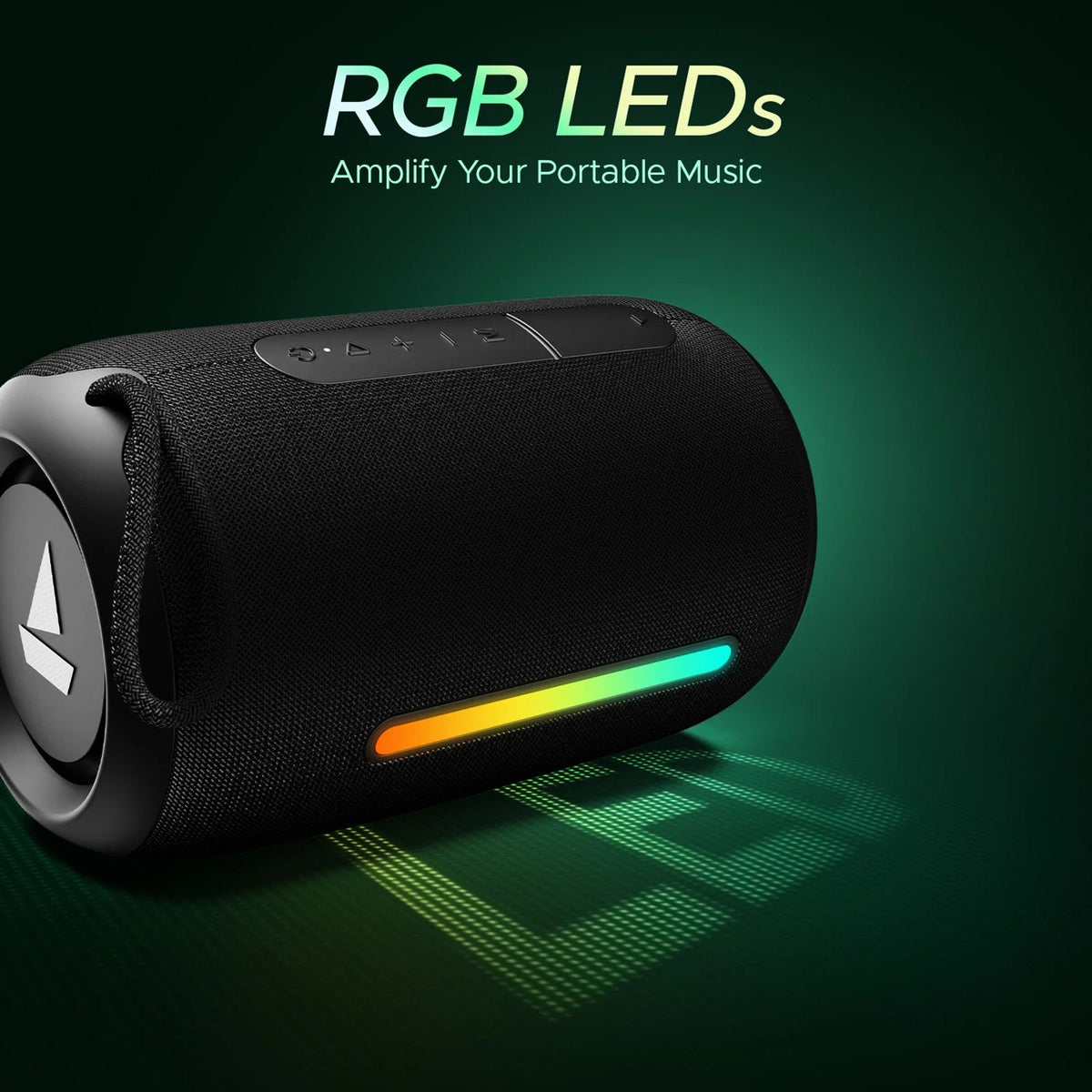 boAt Stone 358 Pro 14W Portable Bluetooth Speaker (IPX5 Water Resistant, RGB LEDs Design, Raging Black)_5