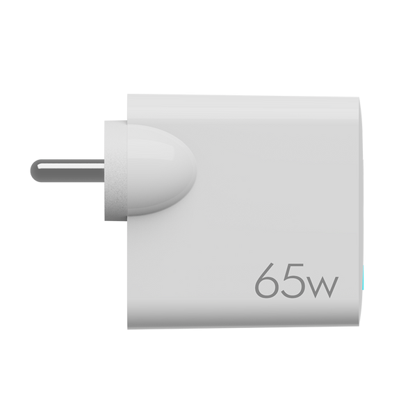 boAt WCD QCPD | High Power Quick Charger with Type C Cable, Auto Detect Dual Port, LED Indicator, QC 3.0 & GaN Chip Technology - Nalanda Enterprises