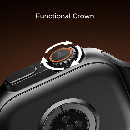 boAt Wave Aura | Smartwatch with 1.96" HD Display, 100+ Sports Modes, Functional Crown, Advanced BT Calling - Nalanda Enterprises