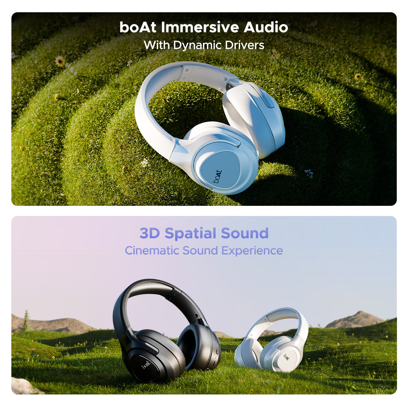 boAt Nirvana Eutopia Bluetooth Over Ear Headphones with Head Tracking Function, Spatial Audio,20 HRS Playtime, ENx Tech, ASAP Charge, Hearables App(Android & iOS Compatible)(Primia Black) - Nalanda Enterprises