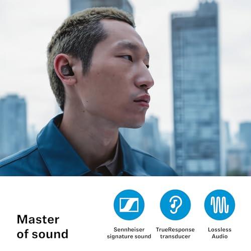 Sennheiser Momentum True Wireless 4 with Bluetooth5.4 & AURACAST Technology, 30Hr Battery Life, Qualcomm Lossless CD-Quality Audio, Intelligent Adaptive ANC, Qi Fast Charge, German brand-2yr Warranty - Nalanda Enterprises