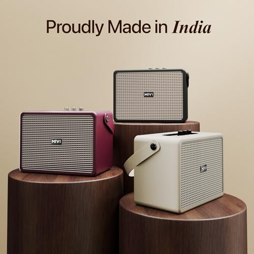 Mivi SuperBox Classic 120W Portable Bluetooth Speaker [New Launch] | Premium Sound with Built-in Subwoofer, Bass & Treble Control Knobs, AUX & USB Support | Made in India|B0FB44F3NZ
