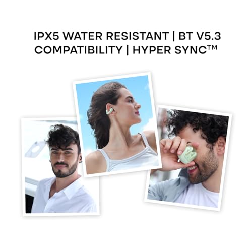 Noise Newly Launched Air Clips 2 Wireless Open Ear Earbuds with Clip Design, AirWave™ Technology,Up-to 40H Playtime, Dual Device Pairing, ENC,12mm Driver,BTv5.3 (Frost Ivory)|B0F66SKW7R