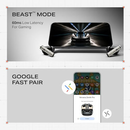 boAt Nirvana Zenith Pro(2025),50dB Hybrid Adaptive ANC,Spatial Audio, Hi-Res Audio LDAC,6Mics AI-ENx,80 Hrs Battery,Bluetooth,TWS Ear Buds Wireless Earphones with mic,NoiseCancellation(Platinum Gold)|B0DXPL5XHF