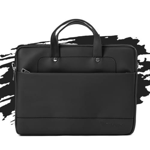 Vaku Luxos® FABINO 13.3"/14" Inch Laptop Bag Leather Collection Messenger Organizer Shoulder Sling Office Bag for Men & Women With Adjustable Strap for Laptop and MacBook - Nalanda Enterprises