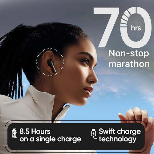 Mivi DuoPods Marathon Earbuds Wireless | Fast Charge | 70H Playtime | BT v5.3 | 13mm Drivers | Noise Cancellation | IPX4.0 TWS|B0FTFMNYBV