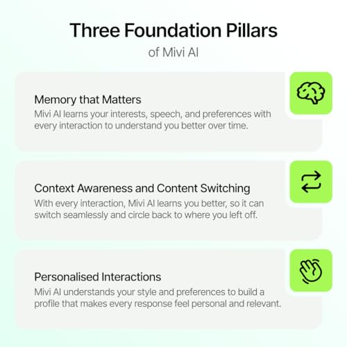 Mivi AI Buds [Breakthrough Launch], Hi-Res Audio, LDAC, Quad Mic ANC, 3D Soundstage, Conversational AI, 40 Hours of Playtime, Spatial Audio, BT v5.4, Android Only Made in India|B0FPCJMP3Y