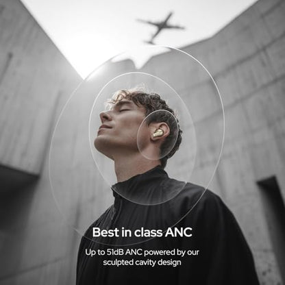 Noise Master Buds 2 with Sound by Bose (2026),51dB Adaptive ANC, Hi-Res LHDC Audio,360° Spatial Audio with Head Tracking, 6-mic ENC, Dual Pairing, Fast Charge & BT v6.1 (Aurum)|B0G2CD21GR