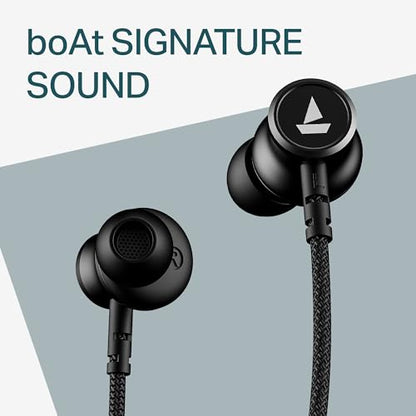 Boat Rockerz 113, 40H Battery, Dual Pair, Fast Charge, ENx Tech, Stream Ad Free Music via App Support, Magnetic Buds, Bluetooth Neckband, Wireless with Mic in Ear Earphones (Active Black)|B0F7Y54PJX