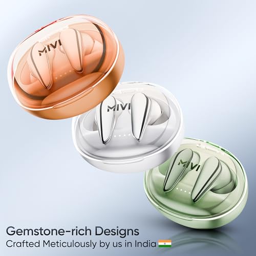 Mivi DuoPods i7 in Ear Ear Buds Wireless -The 3rd Dimension of Sound with 3D Soundstage, High Fidelity Drivers, Advanced Audio Codec for Lossless Audio Earbuds, Made in India|B0DJ2Y9BP7