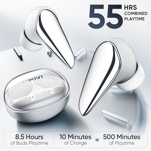 Mivi DuoPods i7 in Ear Ear Buds Wireless -The 3rd Dimension of Sound with 3D Soundstage, High Fidelity Drivers, Advanced Audio Codec for Lossless Audio Earbuds, Made in India|B0DJ2Y9BP7