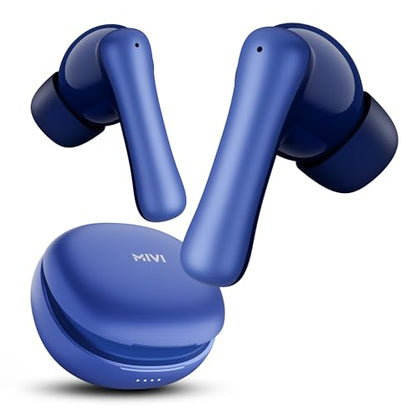 Mivi DuoPods Marathon Earbuds [New Launch], 70 Hours Playtime, AI-ENC for HD Calls, 13mm Drivers, IPX 4.0, BT v5.3, Made in India True Wireless Bluetooth Ear Buds|B0FTFGJ495