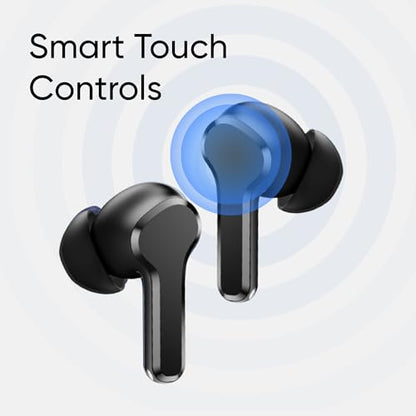 realme Earbuds T110 with Ai Enc for Calls, Upto 38 Hours of Playback and Fast Charging Bluetooth in Ear Headset (Punk Black, True Wireless)|B0D212YMD7