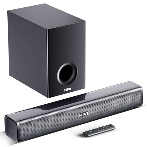 Mivi Fort Hip-Hop 6000 Home Theatre [2025 Latest Launch], 600 Watts Soundbar with cinematic sound, 5.1 Channel, Multiple EQ & Input Modes, BT v5.3, Remote Accessibility, Made in India Sound bar for TV|B0F8ZGL8HQ